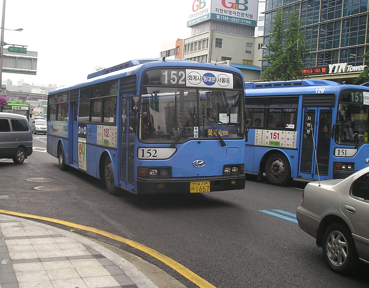 首爾的市內公車,下車一定要刷卡,不然轉乘優惠會斷掉