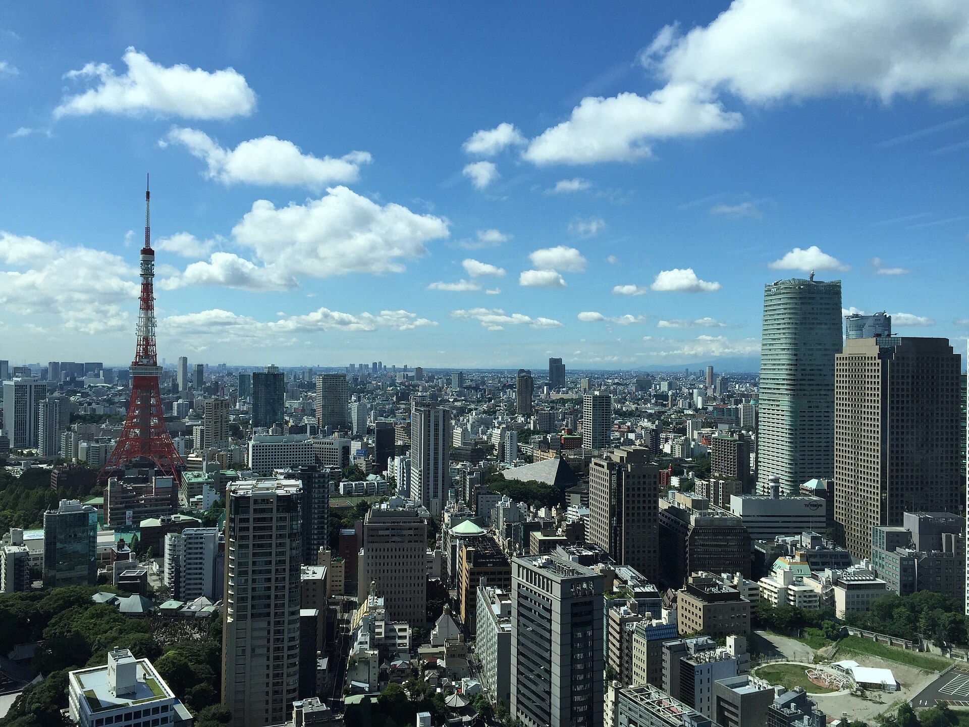 東京鐵塔展望台與東京天際線