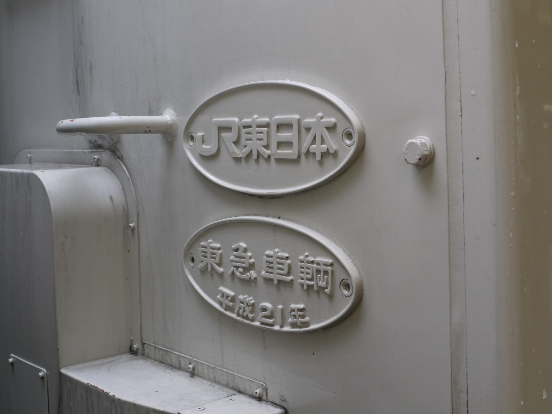 成田特快 N'EX。每個座位都有大型摺疊桌與兩孔插座，車廂內也有密碼鎖的大型行李架